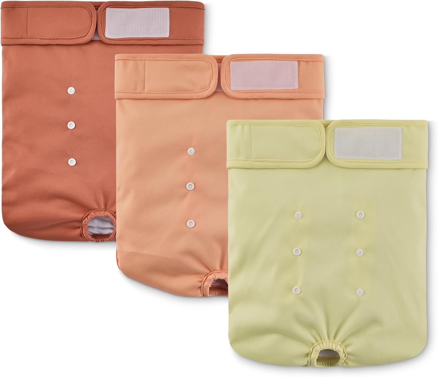 Reusable Washable Dog Diapers for Female Dogs (3-Pack)