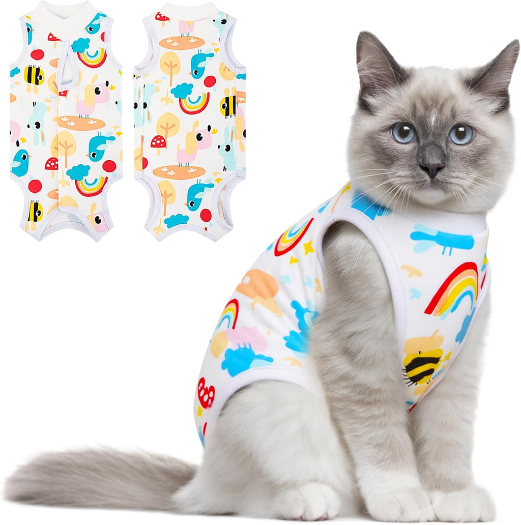 Cat Recovery Suit for Female Cats – Breathable Surgery Onesie & E-Collar Alternative